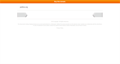 Desktop Screenshot of politico.org